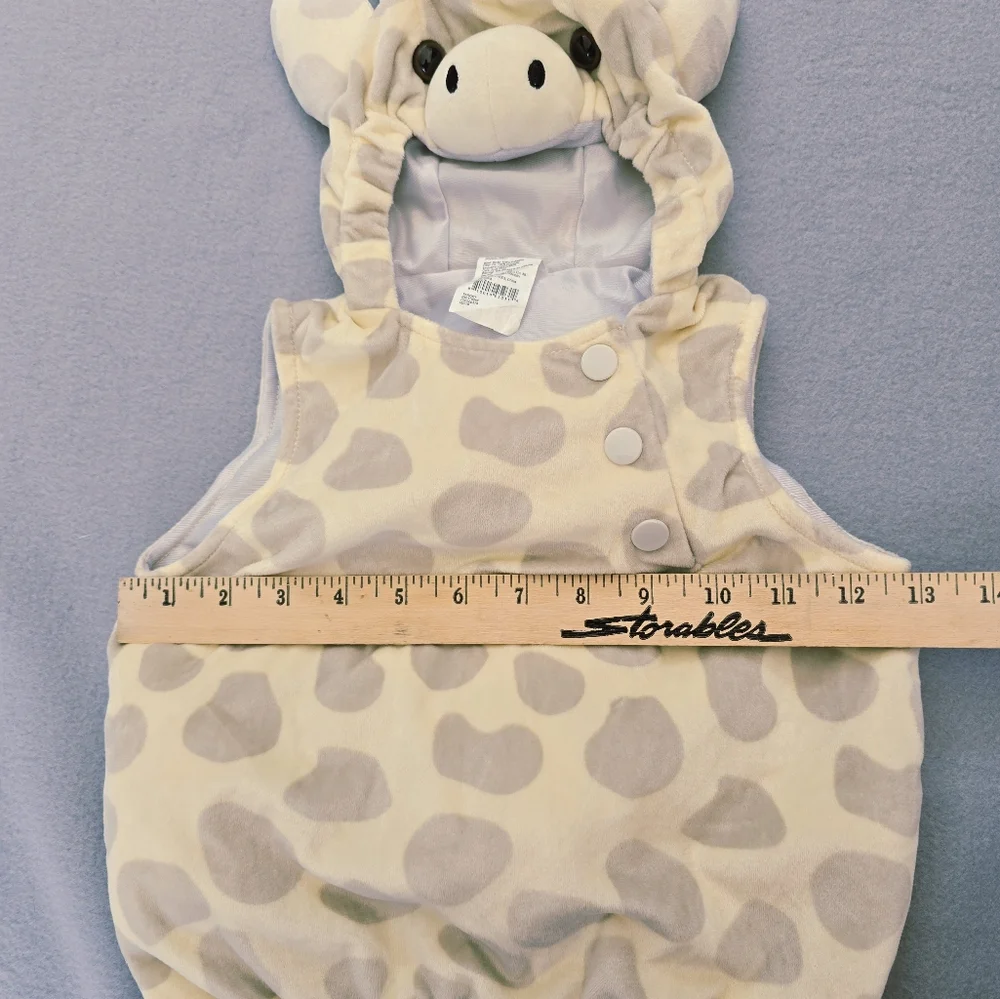Giraffe Baby Costume Hooded with a tail 0-6 months